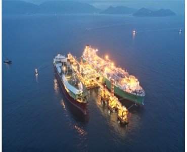 世界最大海上液化天然氣接收站試運行
